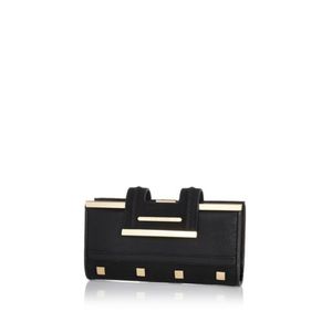 Кошелек River Island BLACK STUDDED CLIP TOP PURSE