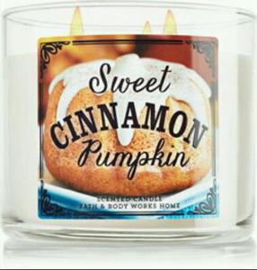 Bath & Body Works Pumpkin Cinnamon candle