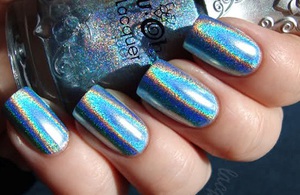 Синий лак на НГ