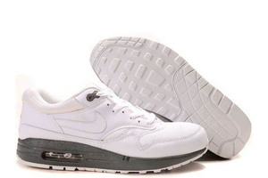 Weekend Pick Ups: Air Max 1 Men Size White & Medium Grey Sport Shoes Cheap Online