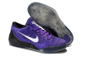 Low NBA Kobe Bryant "Hyper Grape" Kobe 9 Training Shoes - Purple Black Silver