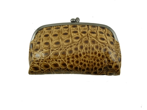 Кожаная косметичка, не большая, черная или бежево-коричневая