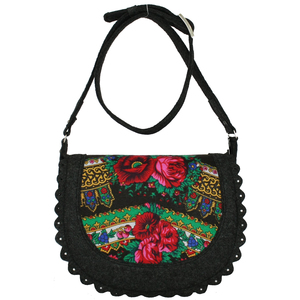 Сумка из войлока BETTY FLOWERS EL220-528-black-3FlBlack