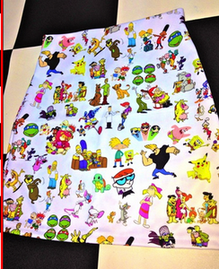 90s Cartoon Skirt