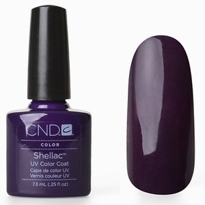 лак CND Shellac #24 Rock Royalty Темно-фиолетовый плотный