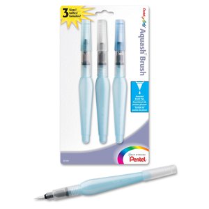 Pentel Arts Aquash Water Brush Assorted Tips