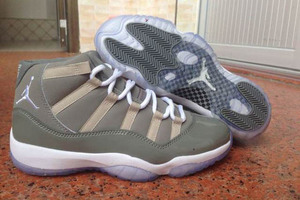 Retro Jordan 11 XI High "Cool Grey" Sneakers - Medium Grey/White/Cool Grey