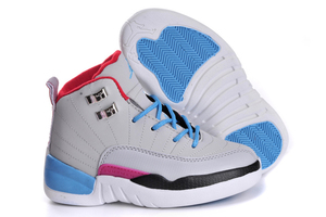 Jordan Shoes "Miami Vice" Retro XII Grey - Blue/White - Black & Pink/Red Colors