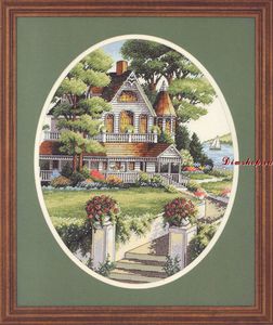 Вышивка дома 03874 Название:	Lovely Victorian Home (Милый викторианский дом)