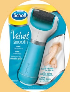 SCHOLL Пилка электрическая роликовая для удаления огрубевшей кожи стоп