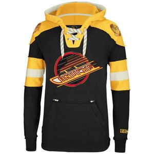 Reebok Vancouver Canucks Black Pullover Hoodie