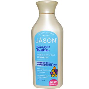 Jason Natural, Pure Natural Shampoo, Restorative Biotin