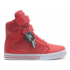 Supra TK Society High Tops Red/White Women's