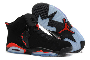 Retro 6 Black Infrared Jordan Brand Basketball Sneaker for Men