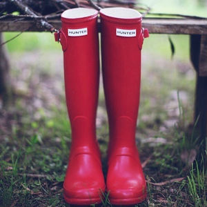 hunter boots.