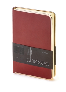 Ежедневник А5+ «Chelsea» бордовый от Bruno Visconti
