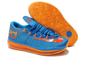 Nike Zoom KD 6 Elite Sneakers Color: Photo Blue/Team Orange and Atomic Mango - Men Size