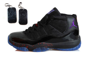 Online Sale Nike Transformers Retro Jordan 11 Sports Footwear-Black/Purple/Blue/Fire Red