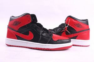 Nike Shoes: Black/Red Jordan 1 Retro Sports Trainer Online Release