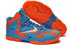 Nike LeBron XI 11 Air Max King James Basketball Shoes Blue/Orange