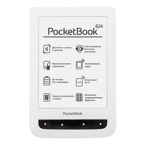 Электронная книга PocketBook 624 White