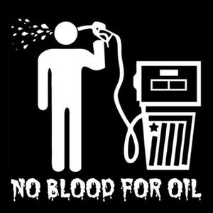 NO BLOOD FOR OIL large  T-SHIRT