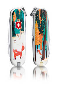 Нож-брелок Victorinox Classic LE 2013, 58 мм, 7 функ, "Foxy"