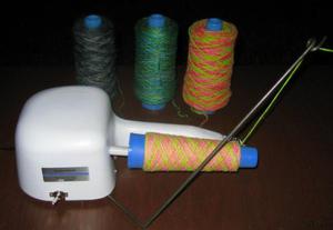 Электрическая моталка пряжи Machine Knitting Silver Needles Electric Cone Winder Demo