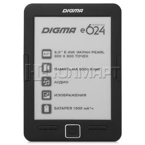 Электронная книга Digma E624 6" E-ink Pearl черный