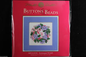 Mill Hill Buttons & Beads Spring Series 2010 Hydrangea Wreath