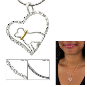 Dog Love Sterling Necklace