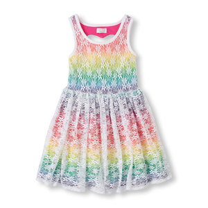 Платье rainbow lace dress