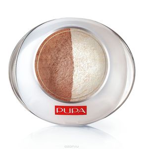 PUPA Тени запеченные для век двойные "Luminys Duo Baked Eyeshadow"