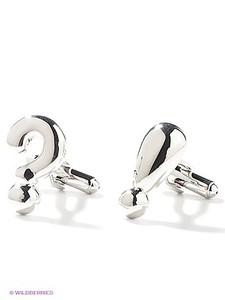 Запонки "Вопрос и восклицательный знак"