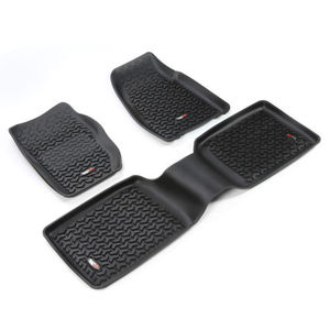 12987.30 Rugged Ridge Black All Terrain Floor Liner Kit Jeep Cherokee 1984-2001