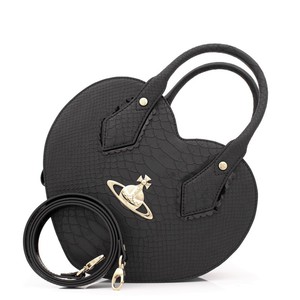 Vivienne Westwood Frilly Snake 5526 Heart Bag Black
