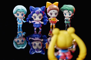 Sailor Moon Spectre Sisters Petit Chara Villain Figures