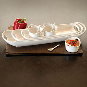 White Ceramic Serving Set