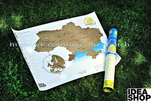 Ukraine scratch map