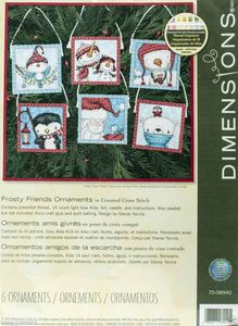 Dimensions FROSTY FRIENDS Ornaments 70-08940