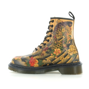 Dr. Martens 1460 Unisex Japanese Tattoo Sleeve Print 8-Eyelet Leather Boots