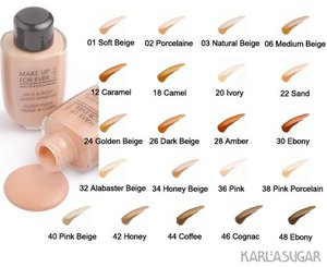 make up forever face and body foundation