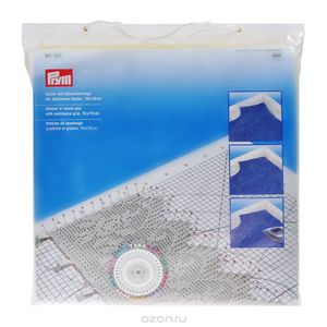 PRYM STRETCH AND STEAM BLOCKING PAD 70cm x 70cm + 40 PINS + SIZE GRID