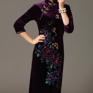 Chinese velvet dress