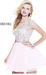 Babydoll Beads 2814 Sherri Hill White Prom Dress 2015