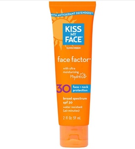 Kiss My Face, Солнцезащитный крем для лица и шеи, SPF 30,