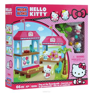 Набор-конструктор Mega Bloks "Hello Kitty: Кафе", 66 элементов 1