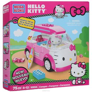 Набор-конструктор Mega Bloks "Hello Kitty: Кемпер", 75 элементов 0