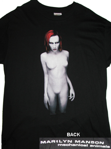 Details about  Marilyn Manson Mechanical Animals 1998 XL Concert T-Shirt