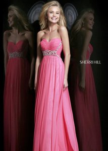 SH 3904 Strawberry Sweetheart Chiffon Dress